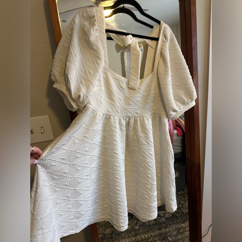 Cream Free People Dress with Pockets
